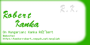 robert kanka business card